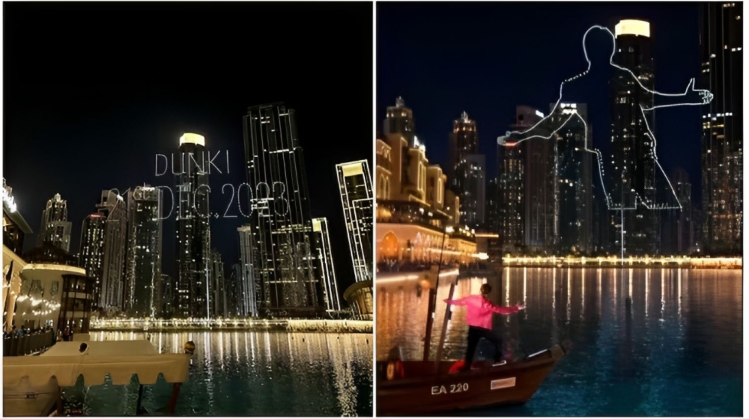 Dubai dazzled by ‘Dunki’ fever: Burj Khalifa illuminated by SRK’s trailer and captivating drone show !