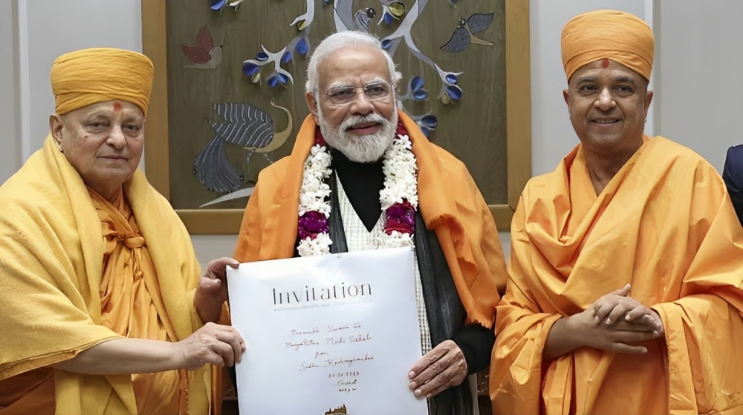 PM Modi has agreed to the invitation to officially inaugurate the Hindu Temple in Abu Dhabi !