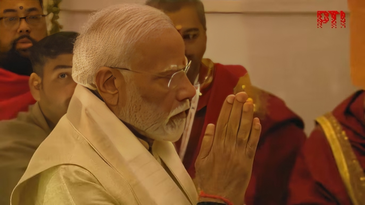 Photos: Prime Minister Modi, as the ‘Mukhya Yajman’, takes the lead in performing the ‘Pran Pratishtha’ ritual at the Ram temple.