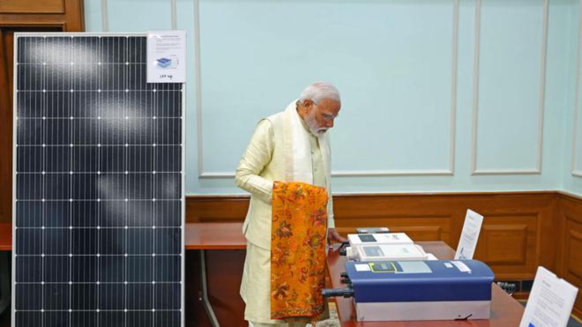 PM Modi has unveiled a groundbreaking solar roof-top initiative aimed at providing solar power to one crore households.