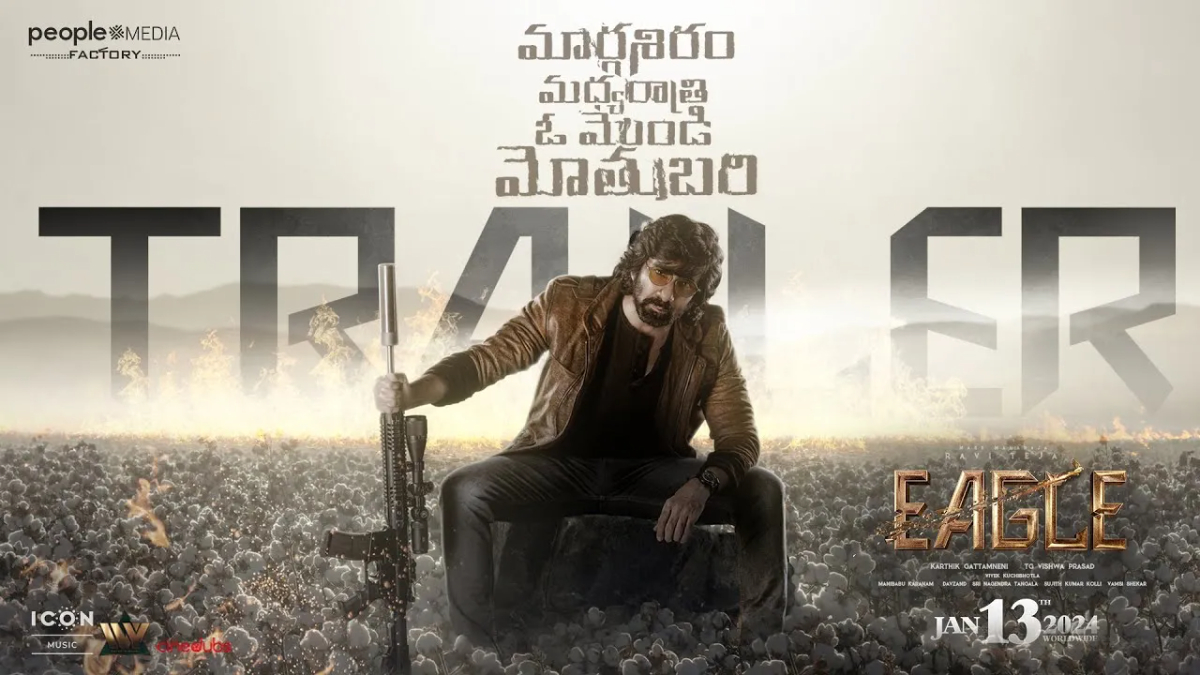 Ravi Teja’s film “Eagle” receiving positive feedback from netizens, who applaud the actor’s performance and action sequences