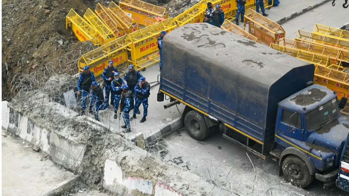 Thousands of Protesters Marching towards the capital of India, transformed Delhi into a heavily fortified City