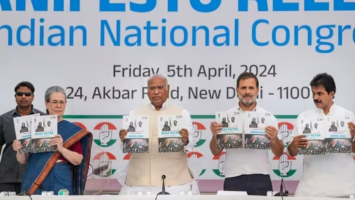 “Empowering India: Unveiling Congress’ ‘Nyay Patra’ Manifesto for the 2024 Lok Sabha Election”