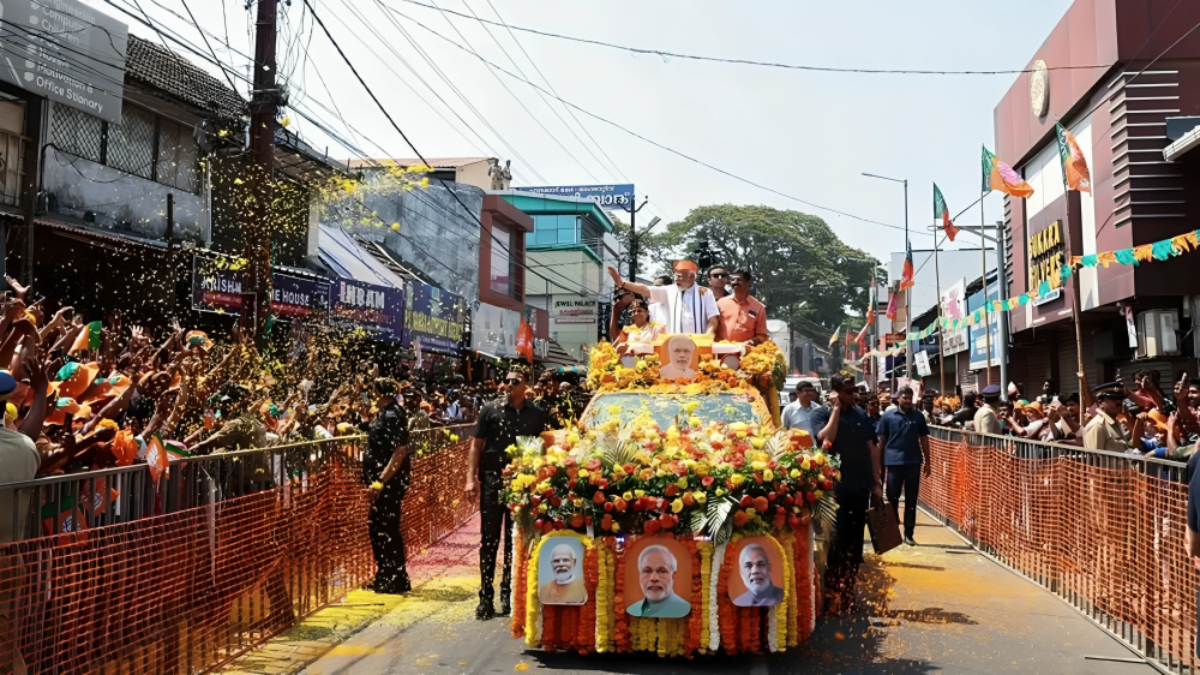 BJP’s Momentum: Ghaziabad Prepares for PM Modi’s Roadshow in Western Uttar Pradesh