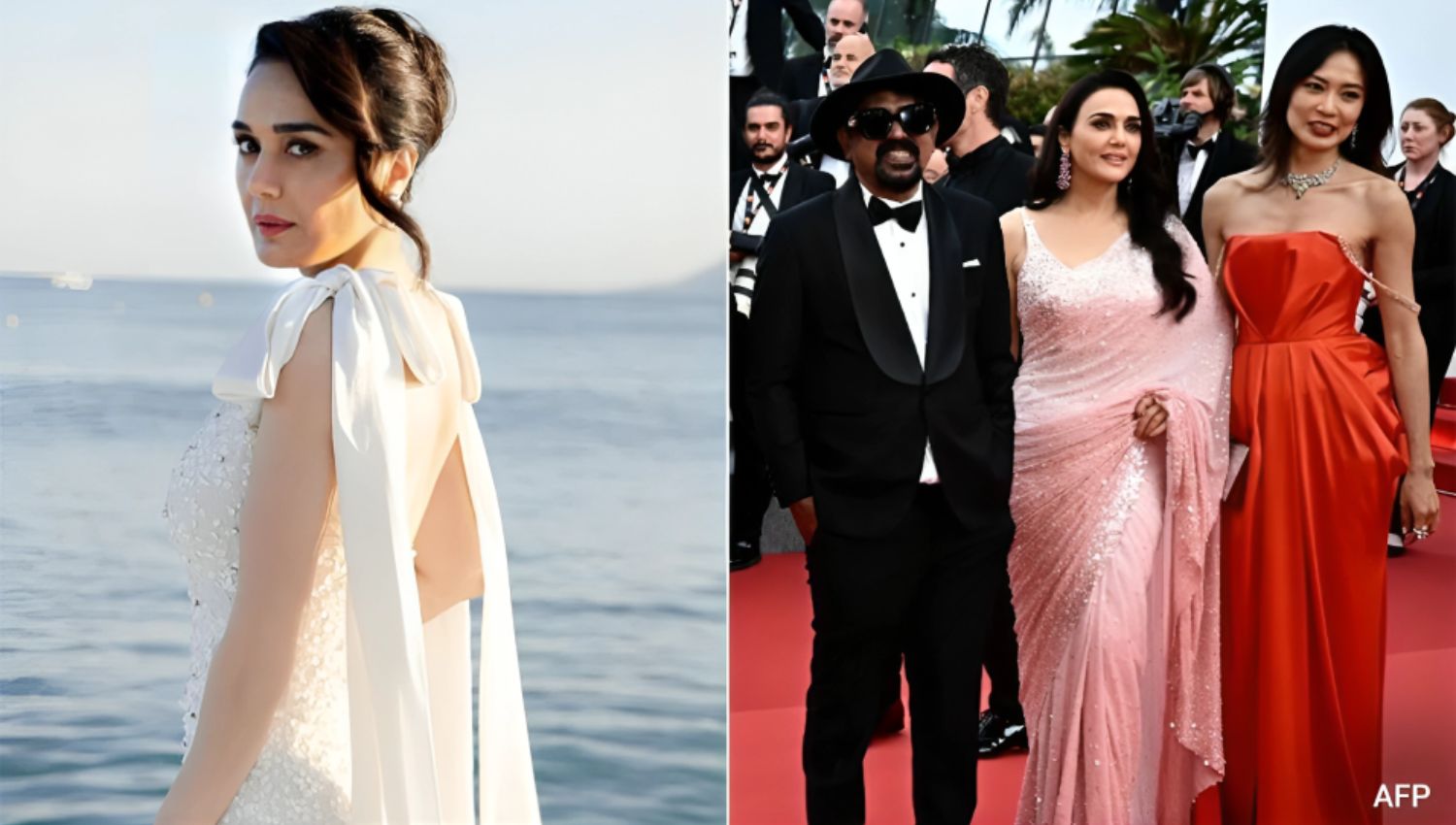 Preity Zinta graced the red carpet at Cannes 2024 in a stunning saree, capturing a memorable moment !