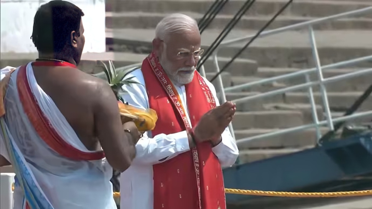 “Mother Ganga’s Embrace: PM Modi’s Nomination Journey from Varanasi”