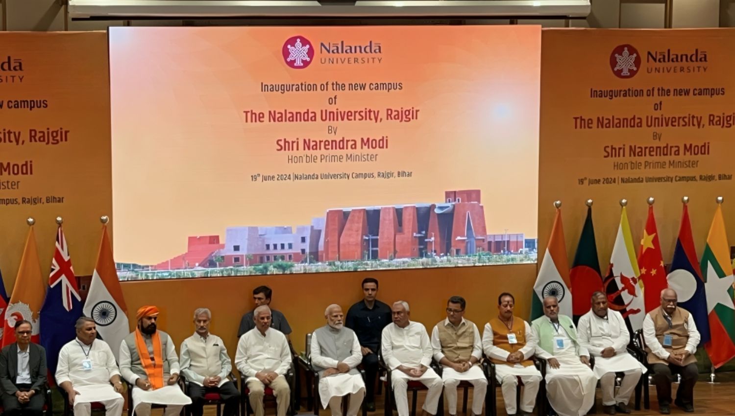 Prime Minister Modi  inaugurates the new campus of Nalanda University, signifying a significant revival in its history!