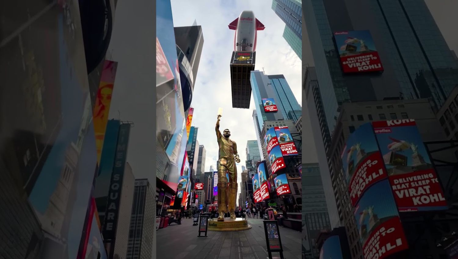 “Virat Kohli’s Lifesize Statue Unveiled at Times Square in New York During T20 WC 2024”