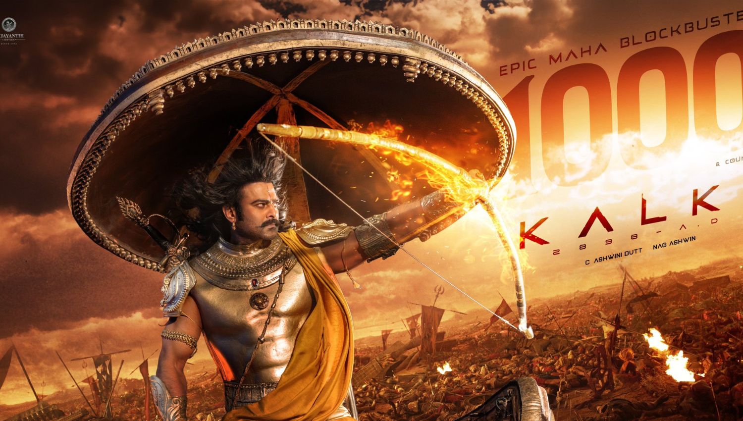 “Prabhas Shatters Records Again: ‘Kalki 2898 AD’ Crosses Rs 1000 Crore Worldwide, Following ‘Baahubali 2’ Triumph”