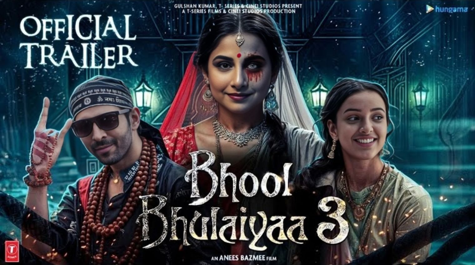 Vidya Balan’s Manjulika Haunts Again: Bhool Bhulaiyaa 3 Teaser Promises Scary Thrills !